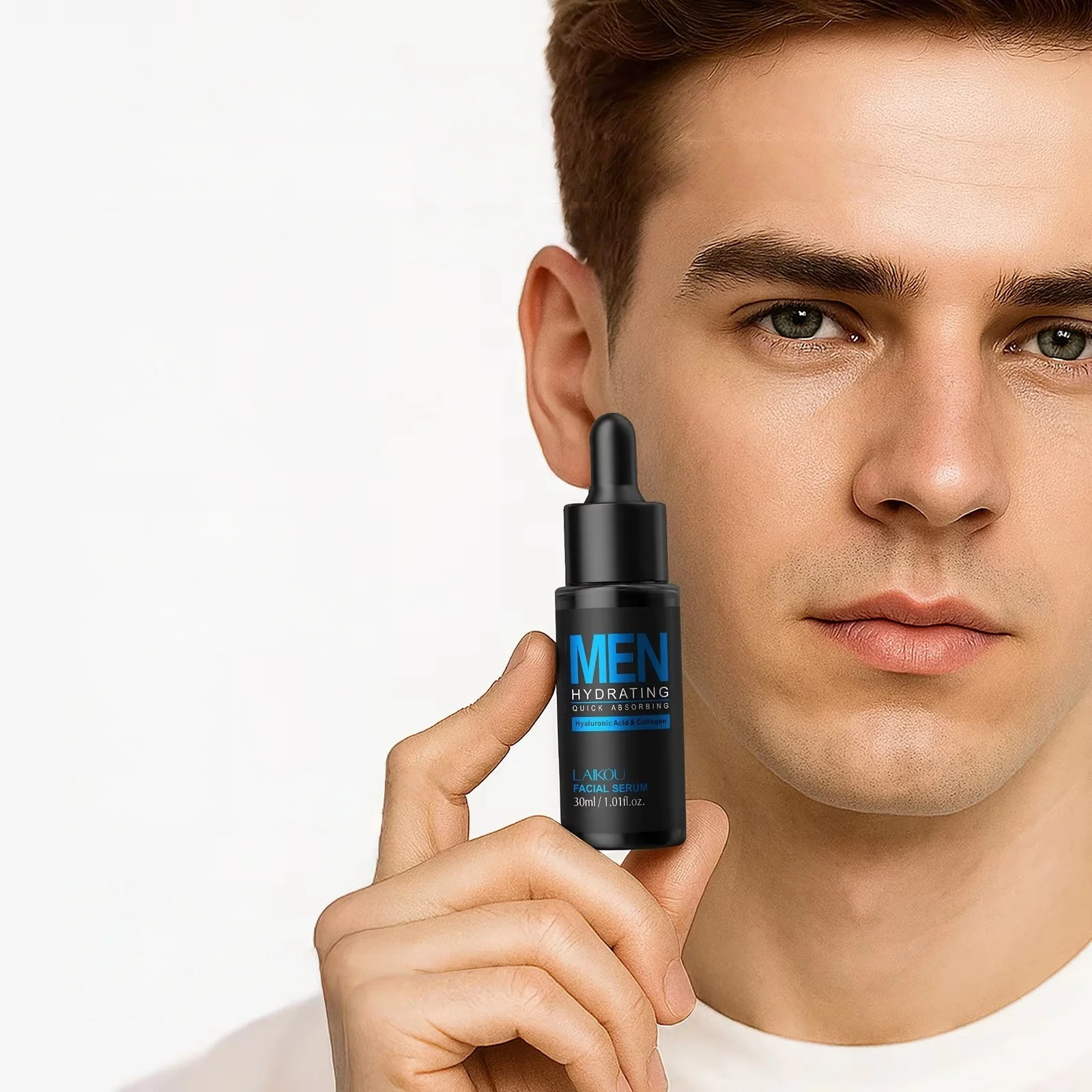 Hyaluronic Acid Facial Serum - Męskie serum do twarzy 30 ml,