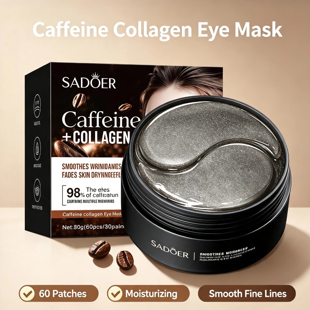 Collagen Under Eye Patches - Kafejek Kolagenowa Maska pod Oczy Przeciw