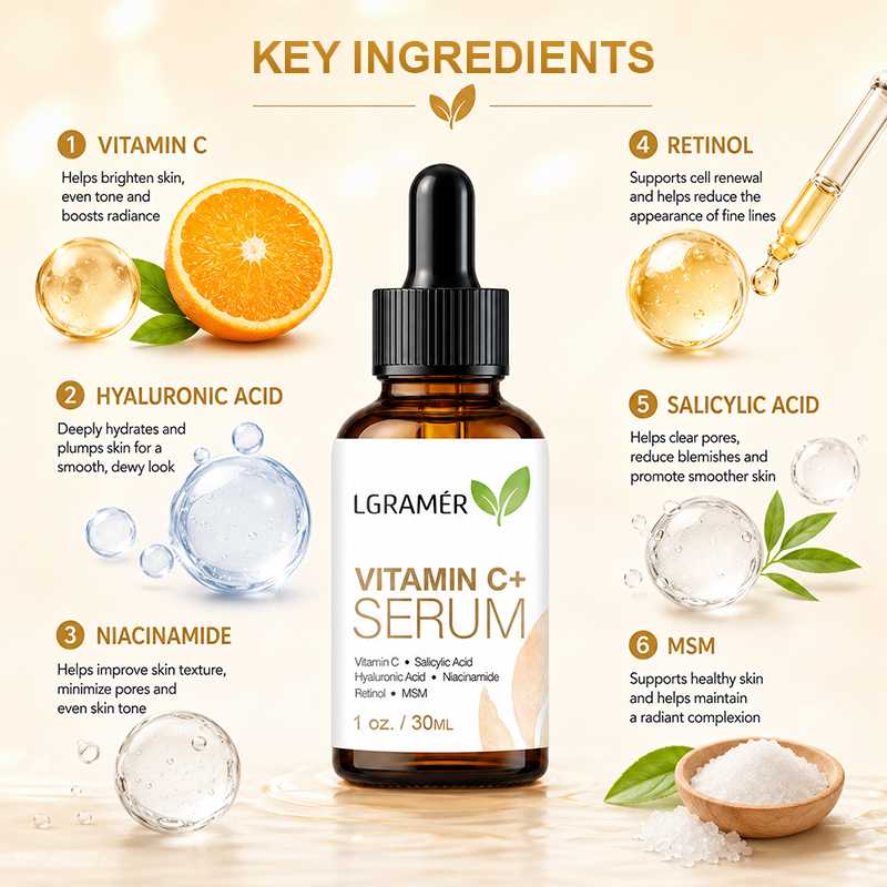 Serum do twarzy z witaminą C+  – Hyaluronic Acid Facial Serum recenzja i cena