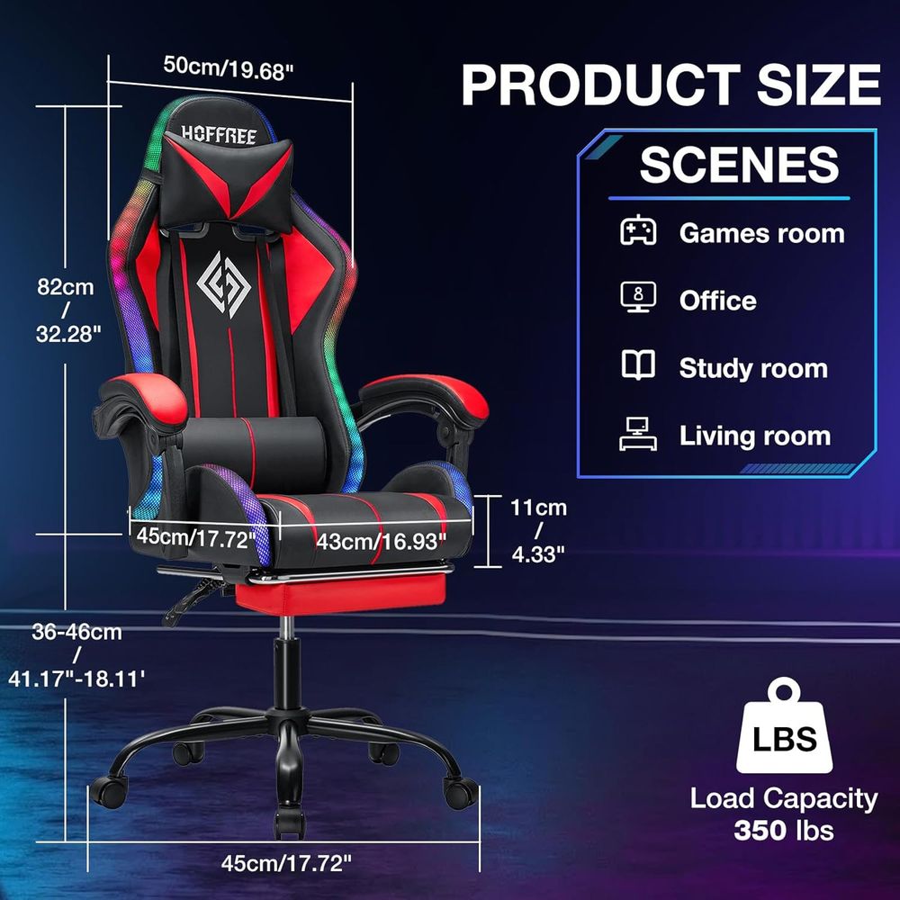 Krzesło gamingowe RGB z głośni – Massage recenzja i cena