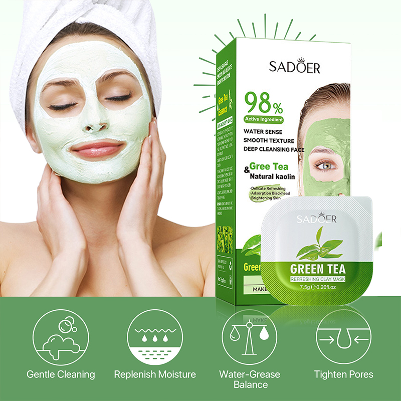 8 sztuk zielona herbata czyszc – Green Tea Cleansing Clay Mask recenzja i cena