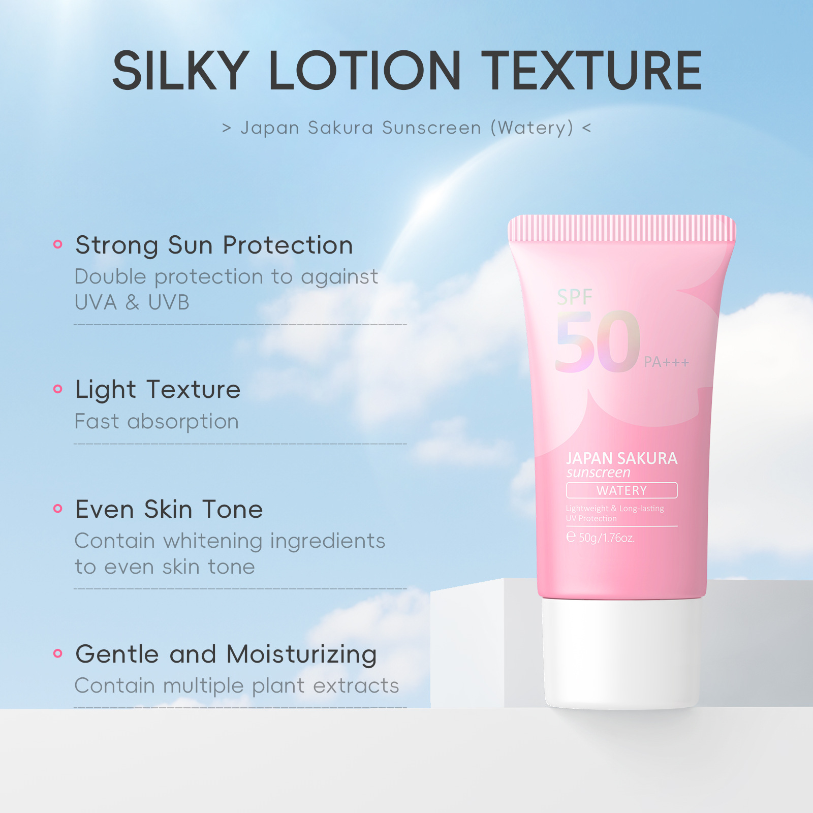 LAIKOU Sakura SPF50 PA+++ Bals – Spf 50 Waterproof Sunscreen recenzja i cena